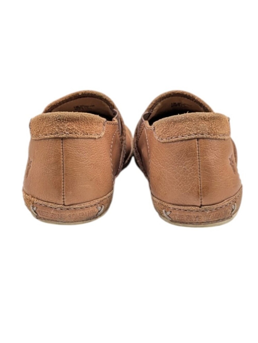 Frye Dean Artisan Leather Flats Tan Distressed Loafers Women’s 8.5 S4128 - Picture 12 of 12